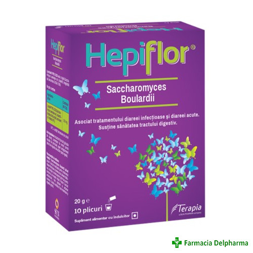 Hepiflor Saccharomyces Boulardii x 10 plicuri, Terapia